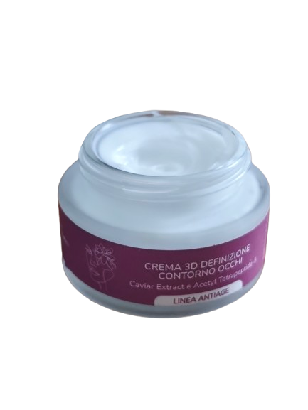 CREMA 3D DEFINIZIONE CONTORNO OCCHI con Caviar Extract e Acetyl Tetrapeptide-5 - caramiabeautylab